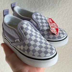 NEW Toddler Slip-On V Checkerboard Shoe - 7US